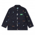 Embroidered denim jacket KENZO KIDS for BOY