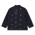 Embroidered denim jacket KENZO KIDS for BOY