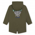 Water-repellent hooded parka KENZO KIDS for BOY