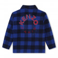 Embroidered plaid jacket KENZO KIDS for BOY