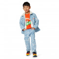 Veste en denim imprimé KENZO KIDS pour GARCON