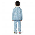 Veste en denim imprimé KENZO KIDS pour GARCON