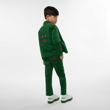 Embroidered velvet jacket KENZO KIDS for BOY