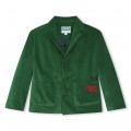 Embroidered velvet jacket KENZO KIDS for BOY