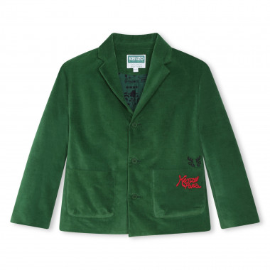 Embroidered velvet jacket KENZO KIDS for BOY