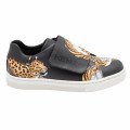 Leather hook-and-loop low-top trainers KENZO KIDS for BOY