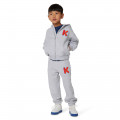 Baskets lacées en cuir perforé KENZO KIDS pour GARCON