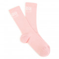 Chaussettes jacquard en tricot KENZO KIDS pour UNISEXE