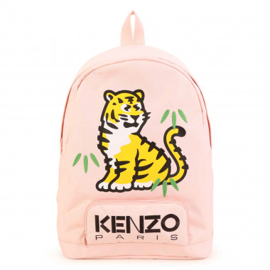 Embroidered canvas backpack KENZO KIDS for UNISEX