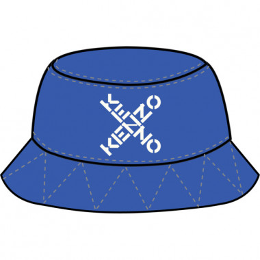 Lined cotton bucket hat KENZO KIDS for UNISEX