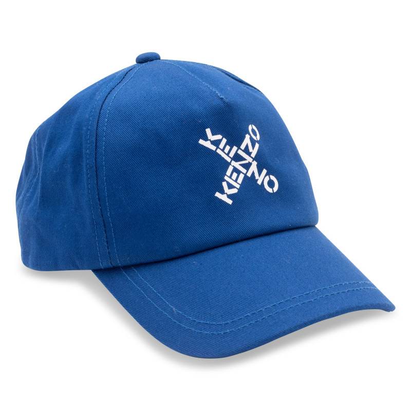 KENZO KIDS Cotton cap unisex blue Kids around