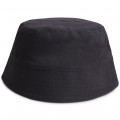 Printed cotton bucket hat KENZO KIDS for UNISEX