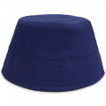 Cotton-lined bucket hat KENZO KIDS for UNISEX