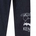 Katoenen jeans met print KENZO KIDS Voor
