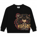 Fleece Tiger sweatshirt KENZO KIDS for UNISEX