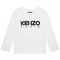 T-shirt maniche lunghe cotone KENZO KIDS Per UNISEX