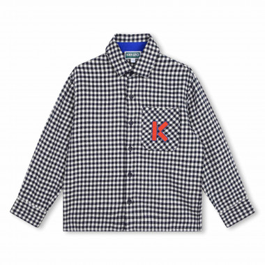 Plaid flannel shirt KENZO KIDS for UNISEX