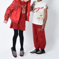 Printed puffer jacket with hood KENZO KIDS for UNISEX