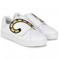 Leather hook-and-loop trainers KENZO KIDS for UNISEX