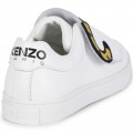 Leather hook-and-loop trainers KENZO KIDS for UNISEX