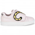 Leather hook-and-loop trainers KENZO KIDS for UNISEX