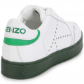 Sneakers in pelle con lacci KENZO KIDS Per UNISEX