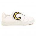 Embroidered leather trainers KENZO KIDS for UNISEX
