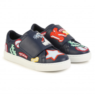 Embroidered velcro trainers KENZO KIDS for UNISEX