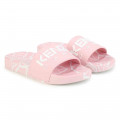 Rubberen slippers KENZO KIDS Voor