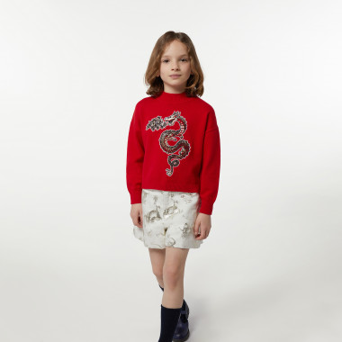 High-collar knitted jumper KENZO KIDS for GIRL