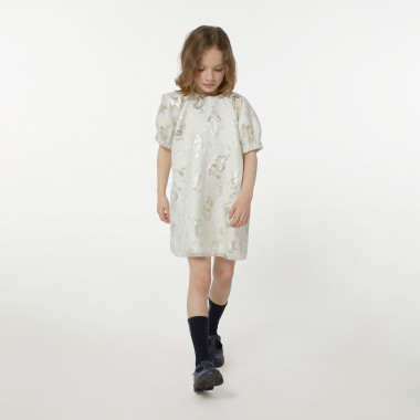 Uitlopende jurk met print KENZO KIDS Voor