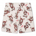 Fleece-Shorts mit Print KENZO KIDS Für JUNGE