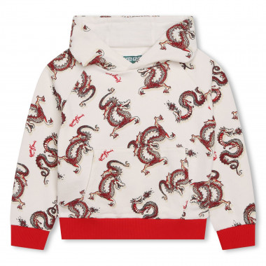 Fleece sweatshirt met print KENZO KIDS Voor