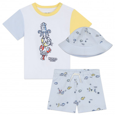 T-shirt, shorts and hat set KENZO KIDS for BOY