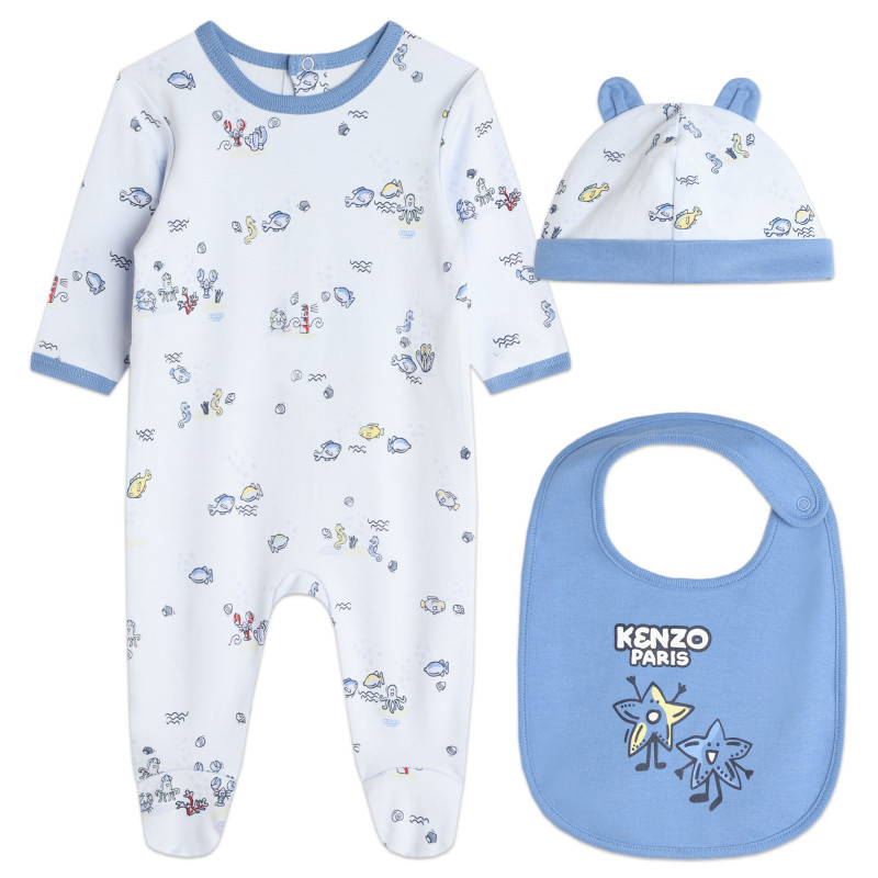 KENZO KIDS Ensemble cadeau naissance bebe bleu Kids around