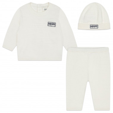 Cotton and cashmere set KENZO KIDS for UNISEX