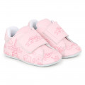 Leather hook-and-loop slippers KENZO KIDS for UNISEX