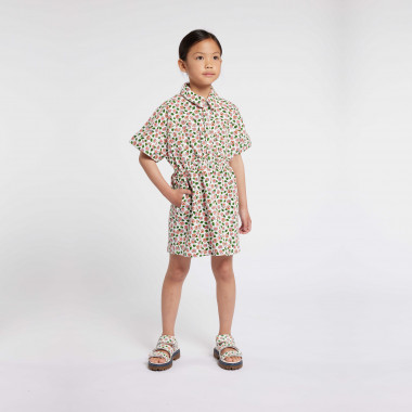 Leather hook-and-loop sandals KENZO KIDS for GIRL