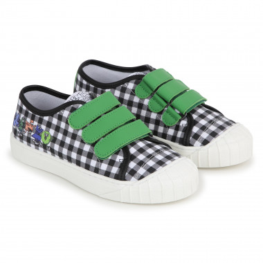 Checked hook-and-loop trainers KENZO KIDS for UNISEX