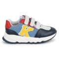 Leather hook-and-loop trainers KENZO KIDS for UNISEX