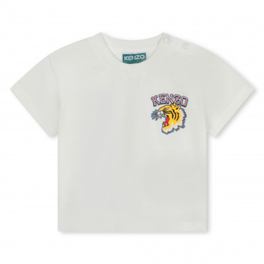 T-shirt com molas de pressão KENZO KIDS para RAPARIGA