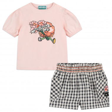 T-shirt-and-shorts set KENZO KIDS for GIRL