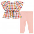 Leggings e blusa de algodão KENZO KIDS para RAPARIGA