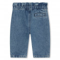 Katoenen jeans met badge KENZO KIDS Voor