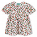Vestido estampado manga balão KENZO KIDS para RAPARIGA