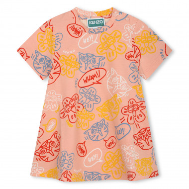 Vestido com molas de pressão KENZO KIDS para RAPARIGA