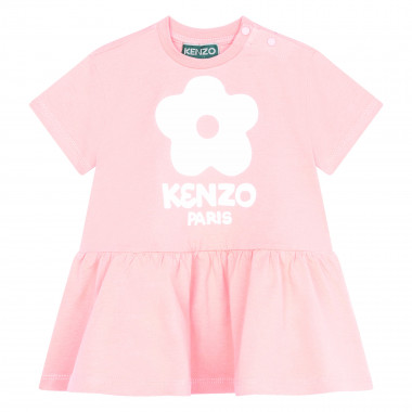 Vestido manga curta em algodão KENZO KIDS para RAPARIGA