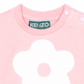 Vestido manga curta em algodão KENZO KIDS para RAPARIGA