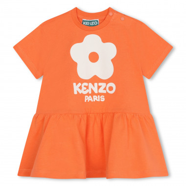 Short-sleeved cotton dress KENZO KIDS for GIRL