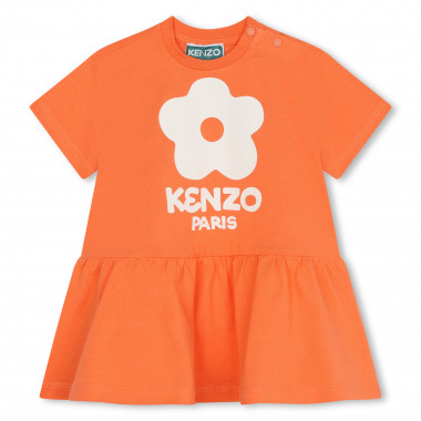 Vestido manga curta em algodão KENZO KIDS para RAPARIGA